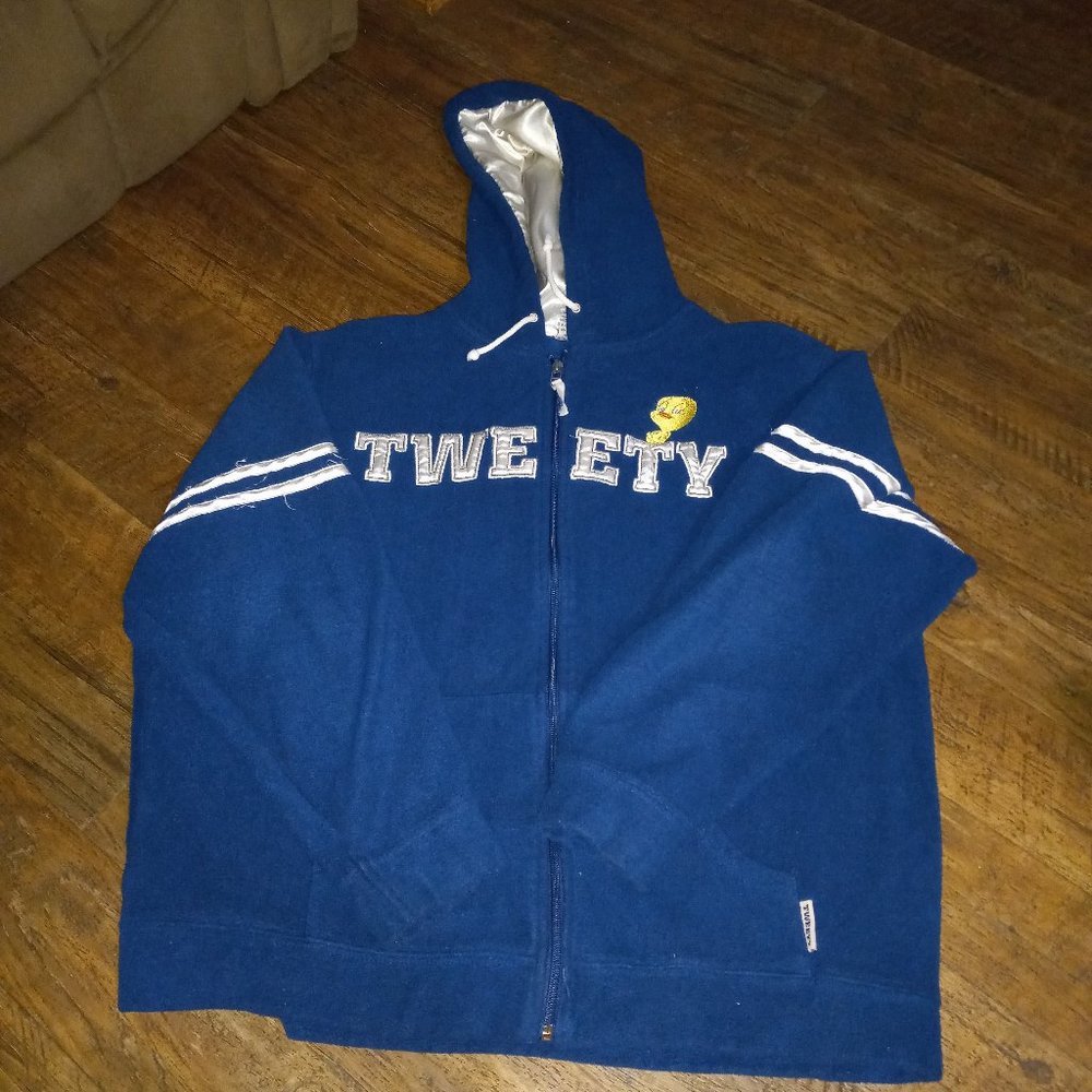 Tweety Bird Navy Hooded Jacket